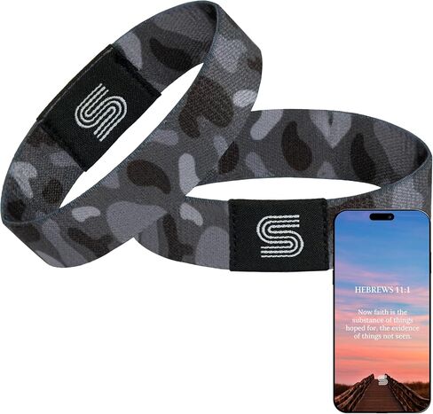Daily Bible Verse Bracelet Scan NFC, Scripture Bracelets Scan Phone For Prayer, Wearable Jesus Faith Wristbands, Devotional God Band For Men, Women, Christian Easter Gifts For Adult (Jesus Loves You) in Saudi Arabia