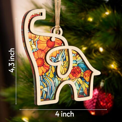 Friendship Elephant Easter Ornament with Story Card, Sisterhood Gifts for Women Tribe, Easter Basket Stuffers for Best Friends and Sisters, Special Bond Decor, Friendship Gifts for Women, Suncatcher in Saudi Arabia