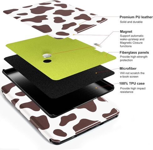 CoBak Case for Kindle Paperwhite - All New PU Leather Cover with Auto Sleep Wake Feature for Kindle Paperwhite Signature Edition and Kindle Paperwhite 11th Generation 2021 Released in Saudi Arabia
