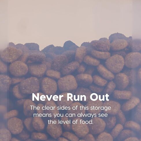 IRIS USA Dog Food Storage Container, Airtight Lid, 2-Cup Scoop, Up to 13 Pounds Pet Food Storage, Versatile Pet Food Bin, Treats, BPA Free, Dark Gray in Kuwait