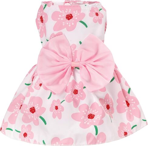 choyaxo Floral Dog Dress Cute Dog Skirt Pet Dress Summer Pet Clothes for Puppy Small Cats in Saudi Arabia