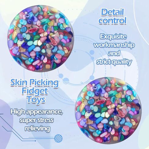 1pcs Non-Sticky Skin Picking Fidget Toys, Silicone Picking Sensory Pick Fidget Pad, Skin Picking Pocket Pads to Pick Dig and Peel Great for Dermatillomania ADHD, and OCD for Children and Adults in Saudi Arabia