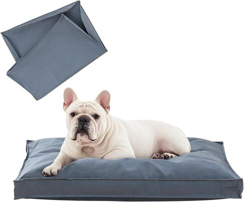 Dog Bed Cover, Waterproof Dog Bed Replacement Cover with Zipper, Oxford Removable Pet Bed Mattress Protector for Outdoor Use, 36Lx27Wx3H in, Bed Cover Only, Yellow in Saudi Arabia