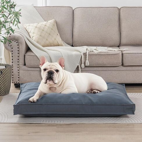 Dog Bed Cover, Waterproof Dog Bed Replacement Cover with Zipper, Oxford Removable Pet Bed Mattress Protector for Outdoor Use, 36Lx27Wx3H in, Bed Cover Only, Yellow in Saudi Arabia
