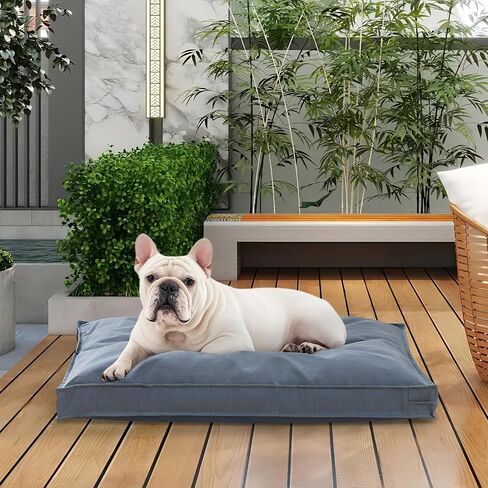 Dog Bed Cover, Waterproof Dog Bed Replacement Cover with Zipper, Oxford Removable Pet Bed Mattress Protector for Outdoor Use, 36Lx27Wx3H in, Bed Cover Only, Yellow in Saudi Arabia