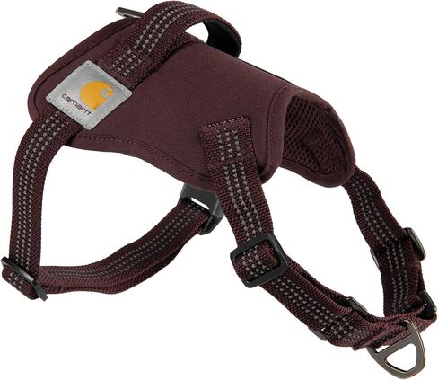 Carhartt Nylon Duck No Pull Dog Harness, Fully Adjustable Dog Harness with Quick Control Handle and Reflective Accents, Deep Wine, Large in Saudi Arabia