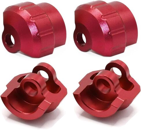 Alloy Shock Cap Protector 6S ARAC8965 for ARRMA 1/8 Typhon Kraton Outcast Notorious Talion 6S BLX,1/7 Felony Infraction Limitless Mojave Fireteam 6S Upgrade Parts(Red) in Saudi Arabia