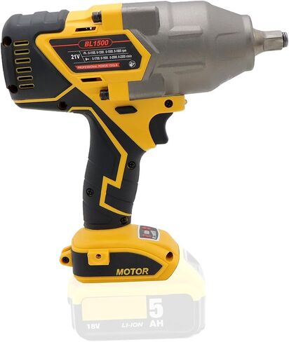 FSYAO 1100 ft-lbs(1500Nm) maximum torque, 20V 1/2 inch cordless impact wrench-brushless, 4-speed adjustment, automatic start and stop.(Host only/Without battery). in Kuwait