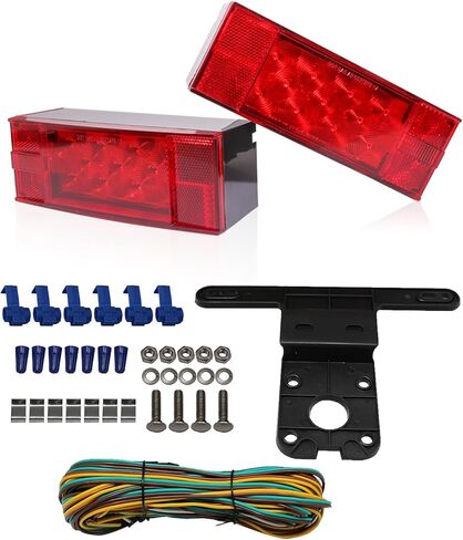 ماكس هول مصابيح LED خلفية للمقطورة 70460 12 فولت (انعطاف/إيقاف/إشارة - يسار/يمين متوافقة مع وزارة النقل الأمريكية) in Saudi Arabia