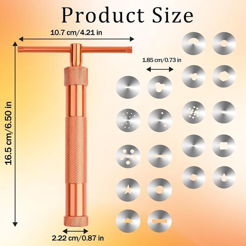 ZEYIYER 6.50 X 4.21in Clay Extruder Tool, Stainless Steel Clay Extruder, Fondant Tools Polymer Clay Extruder Tool, Stainless Steel Clay Extruders Sugar Paste Extruder Cake Fondant Decorating Tool Set in Saudi Arabia