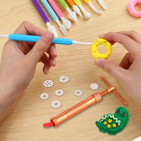 ZEYIYER 6.50 X 4.21in Clay Extruder Tool, Stainless Steel Clay Extruder, Fondant Tools Polymer Clay Extruder Tool, Stainless Steel Clay Extruders Sugar Paste Extruder Cake Fondant Decorating Tool Set in Saudi Arabia