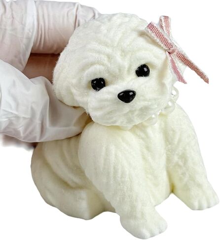 لعبة Taba Squishy Dog Toy ، Taba Squishy Teddy Dog Toy ، Poodle Cute Squishy ، لعبة جرو واقعية ، سليكون Mochi Fidge ، هدية تخفيف الإجهاد للبالغين والأطفال (براون-S) in Kuwait