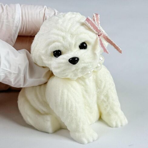 لعبة Taba Squishy Dog Toy ، Taba Squishy Teddy Dog Toy ، Poodle Cute Squishy ، لعبة جرو واقعية ، سليكون Mochi Fidge ، هدية تخفيف الإجهاد للبالغين والأطفال (براون-S) in Kuwait