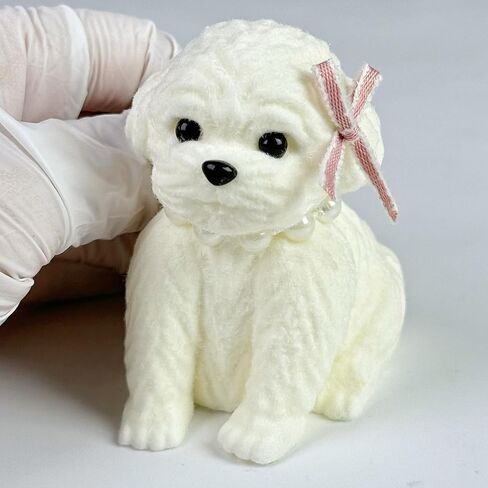 لعبة Taba Squishy Dog Toy ، Taba Squishy Teddy Dog Toy ، Poodle Cute Squishy ، لعبة جرو واقعية ، سليكون Mochi Fidge ، هدية تخفيف الإجهاد للبالغين والأطفال (براون-S) in Kuwait