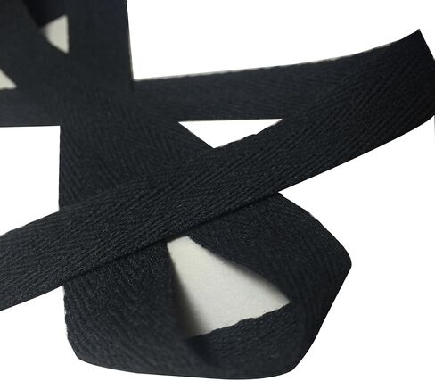 50 Yard Twill Tape Ribbon 1/2 Inch, Soft Natural Webbing Tape Roll Cotton Herringbone Bias Tape for Sewing DIY Crafts Home Decor (White) in Saudi Arabia
