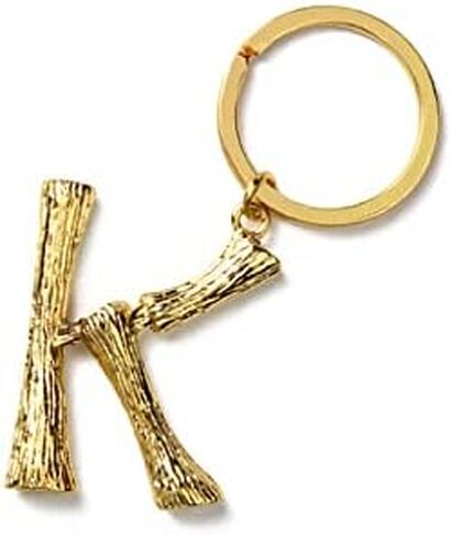 Keychain Alphabet Keyring Stainless Steel Letter Keychain Key Ring Birthday Key Chain for Men and Women Gold (Q) in Saudi Arabia
