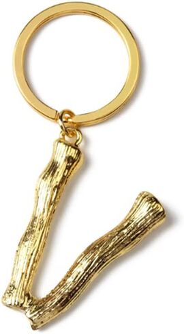 Keychain Alphabet Keyring Stainless Steel Letter Keychain Key Ring Birthday Key Chain for Men and Women Gold (Q) in Saudi Arabia