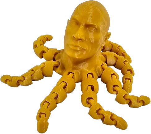 ثلاثية الأبعاد المطبوعة Rocktopus ، The Rock ، تململ مفصلية ، الأخطبوط ، لعبة تخفيف الإجهاد ، صندوق تململ ، لعبة ADHD ، مساعدة الإغاثة من القلق (Green Green) in Kuwait