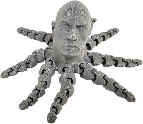 ثلاثية الأبعاد المطبوعة Rocktopus ، The Rock ، تململ مفصلية ، الأخطبوط ، لعبة تخفيف الإجهاد ، صندوق تململ ، لعبة ADHD ، مساعدة الإغاثة من القلق (Green Green) in Kuwait