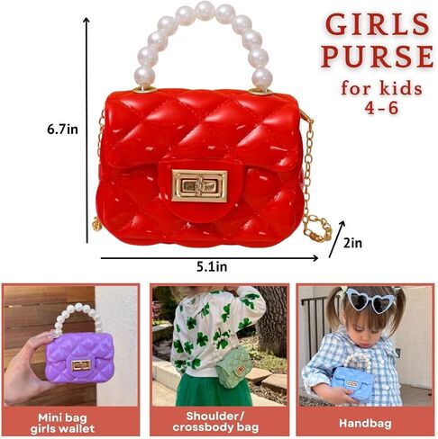 Green Toddler Purse For Toddlers 1-3 Year Old | Sage Kids Purses For Girls Age 4-6 | With Sunglasses and Gift Box (04-Mint) in Saudi Arabia