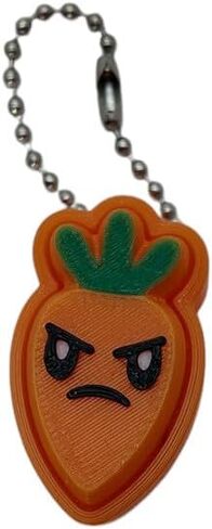 Carrot Clickers Bag Charms with Cute Faces Sensory Figures Mechanical Key Keychain ADHD Stress Anxiety Relief (Sleepy) in Saudi Arabia