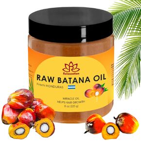 Batana Oil from Honduras - 100% Pure Raw Batana Oil - for Hair Growth, 100% Natural, Pure, Prevent Hair Loss and Enhances Hair Thickness in Men & Women (4 oz)