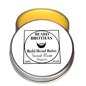 Bald Head Moisturizer. Post Shave Polish for Bald Heads. Balm Soothes Scalp Providing Lasting Softness Shine & Protection. Sacred Resin Scent.