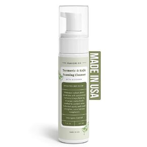 Kojic Acid & Turmeric Foaming Face Cleanser for Uneven Skin | 7 oz | Deep Clean & Unclog Pores, Smooth Skin, Discoloration & Dark Spot Corrector- Made in Issaquah Washington USA - 100% All Natural Ingredients (7 oz Bottle)