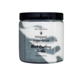 Whipped Goat's Milk Sugar Scrub, Creamy Lather, Moisturizing Formula (9 oz, Lavender Sage)