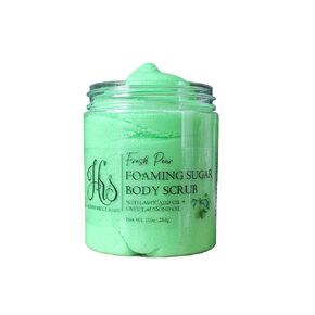 Fresh Pear Foaming Sugar Scrub | Body Scrub | Whipped Soap Scrub | Emulsified Scrub | Moisturizing | Exfoliating | Natural Skin Care