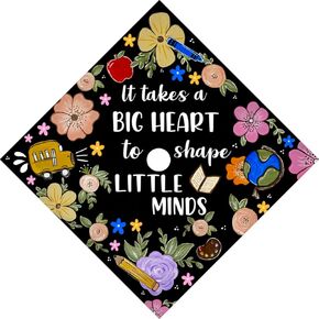 Teacher Education Printed Graduation Cap Topper