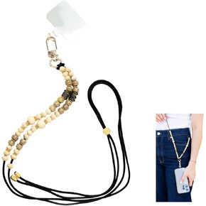 Cell Phone Straps - Handmade Fashion Accessory Lanyard and Wristlet for iPhone and Android (Crossbody, Biscuit)