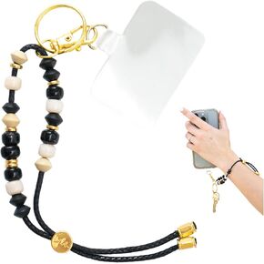 Cell Phone Straps - Handmade Fashion Accessory Lanyard and Wristlet for iPhone and Android (Wristlet, Charcoal)