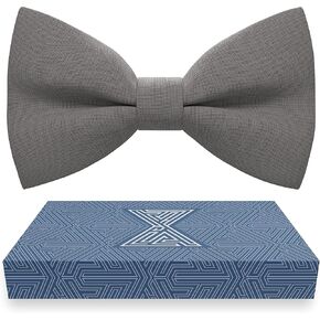 Bow Tie House Mens Bowties Pre-tied Shape Clip on Bowtie Solid Men Formal Wear for kids, baby boys, toddler any age bow ties
