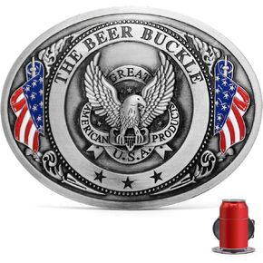 Superkred Western Eagle Belt Buckle Men: Big Belt Buckles Beer Holder Man| Western Cowboy Large Belts Buckle for Men