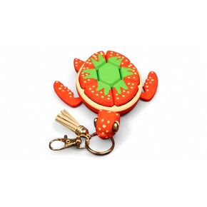 Strawberry Turtle Clicker Keychain – Fun Fidget for ADHD, Autism & Stress Relief