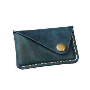 Leather credit card holder, credit card case, personalized business card holder case for men,mens slim wallet,Front Pocket Wallet - V07-LMXCFBA (Black)