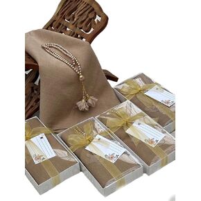 SAIKA 4 PCS Muslim Women Soft Premium Hijab, Scarves Shawl, Long Scarf Wrap, Scarves with Gift package, Islamic gift for her (ROSE)