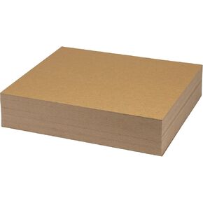 Samsill Chipboard Sheets 8.5 x 11 Inches, 100 Pack, Acid Free, 0.057" Heavy Weight, Brown, Create Three-Dimensional Embellishments for Cards, Mixed Media, Crafts, Fabric Organizer