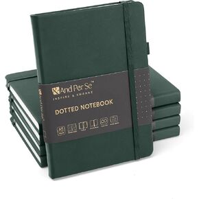 &And Per Se Lined Journal Notebook(10-pack), 160 Pages, A5 5.7 x 8 inches College Ruled Thick Paper Notebook Journals for Writing, Hardcover Notebooks for Women Men Office School (10 Pack, Black)