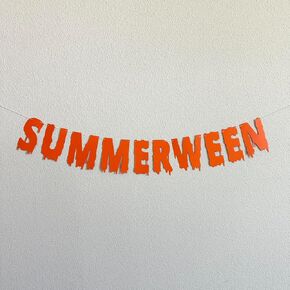 Summerween Banner ، Summerween Decorations ، Summerween أفكار الحفلات ، أفكار موضوع الحفلة الصيفية ، الهالوين في الصيف ، زخارف الحفلات الصيفية في الصيف