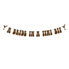 A Bride In A Tini Bit, Espresso Themed Bachelorette Party, A Bride In A Tini Bit Decorations, A Briade In A Tini Bit Banner, Espresso Bridal Shower, Coffee Bridal Shower Banner