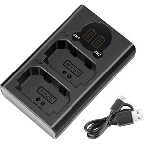 NEEWER SN4 Modular Camera Battery Charger Compatible with Sony NP-F970 950 750 550 NP-FZ100 Canon LP-E6 LP-E6N LP-E6NH Rechargeable Batteries, Charging Dock with 45W PD Fast Charger