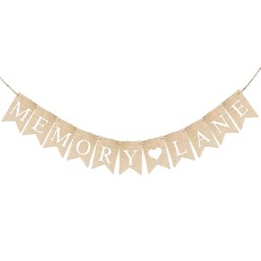 | Memory Lane Banner for High School or College Graduation or Reunion, Anniversary, or Wedding