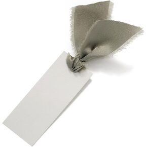 40 PCS Place Cards لإعداد الجدول - 3.94 "x1.57" بطاقات اسم الجدول مع علامات اسم الشريط الأخضر المتربة لأحداث حفل عشاء الزفاف