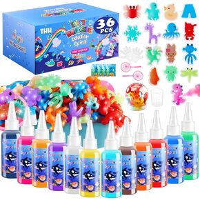 Aqua Fairy Water Gel Kit, Magic Water Elf Toy Kit, Toys Gifts for 3-12 Year Old Boys Girls Kids, Craft Kit with 24 Colors Magic Gel and 20 Shape Molds, Party Favors, Arts & Crafts DIY STEM Toy