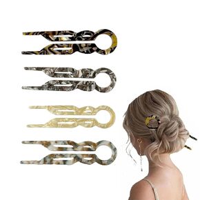 4PCS Hair Pins for Women,French Hair Pin,Lialys Hair Pins for Thin Thick Hair,2 Unique Patterns (4PCS(B))