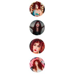 Chappell Roan Collectible Round Button Pins, Music Artist Merchandise, 4 Pack