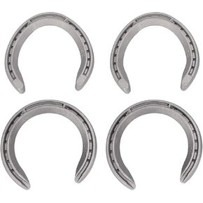 4Pcs Horse Riding Aluminium Alloy Horseshoe Kit,Horse Shoe Horse Riding Tool Equipment Accessories Wear Resistant for Horseshoe (Size 6)