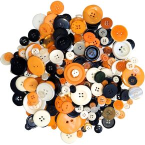 About 300-350 pcs Round Resin Buttons Assorted Sizes for Crafts Sewing DIY Manual Button Painting DIY Handmade Ornament Buttons, 2 Holes and 4 Holes (Mixed Color)